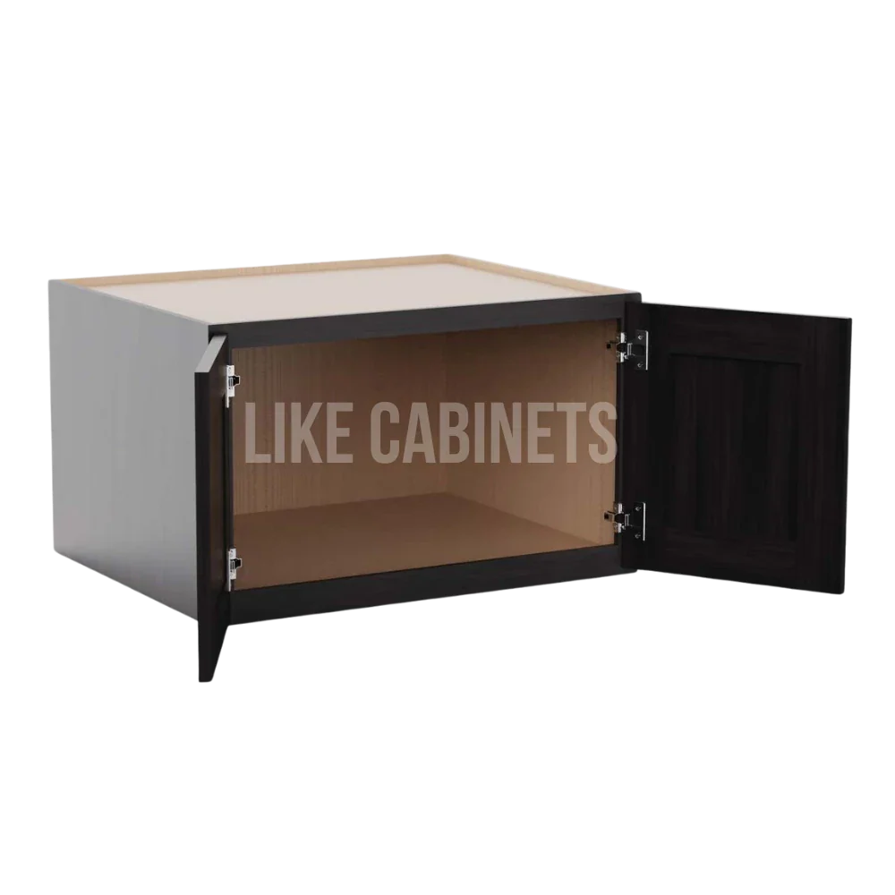 Smokey Ash Refrigerator Wall Cabinet 30''W 24''D 18''H