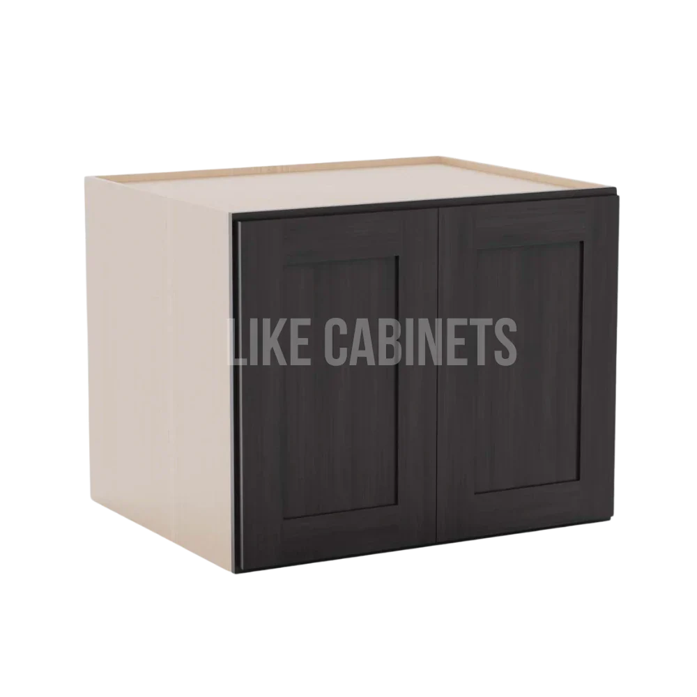 Smokey Ash 24'' H Refrigerator Wall Cabinet 24'' Deep