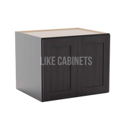 Smokey Ash 24'' H Refrigerator Wall Cabinet 24'' Deep