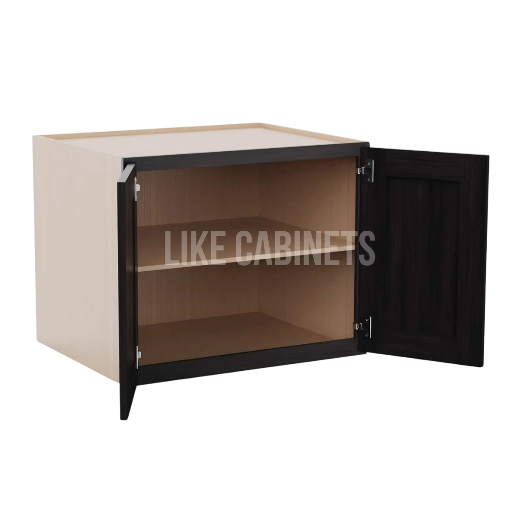 Smokey Ash Refrigerator Wall Cabinet 30''W 24''D 24''H