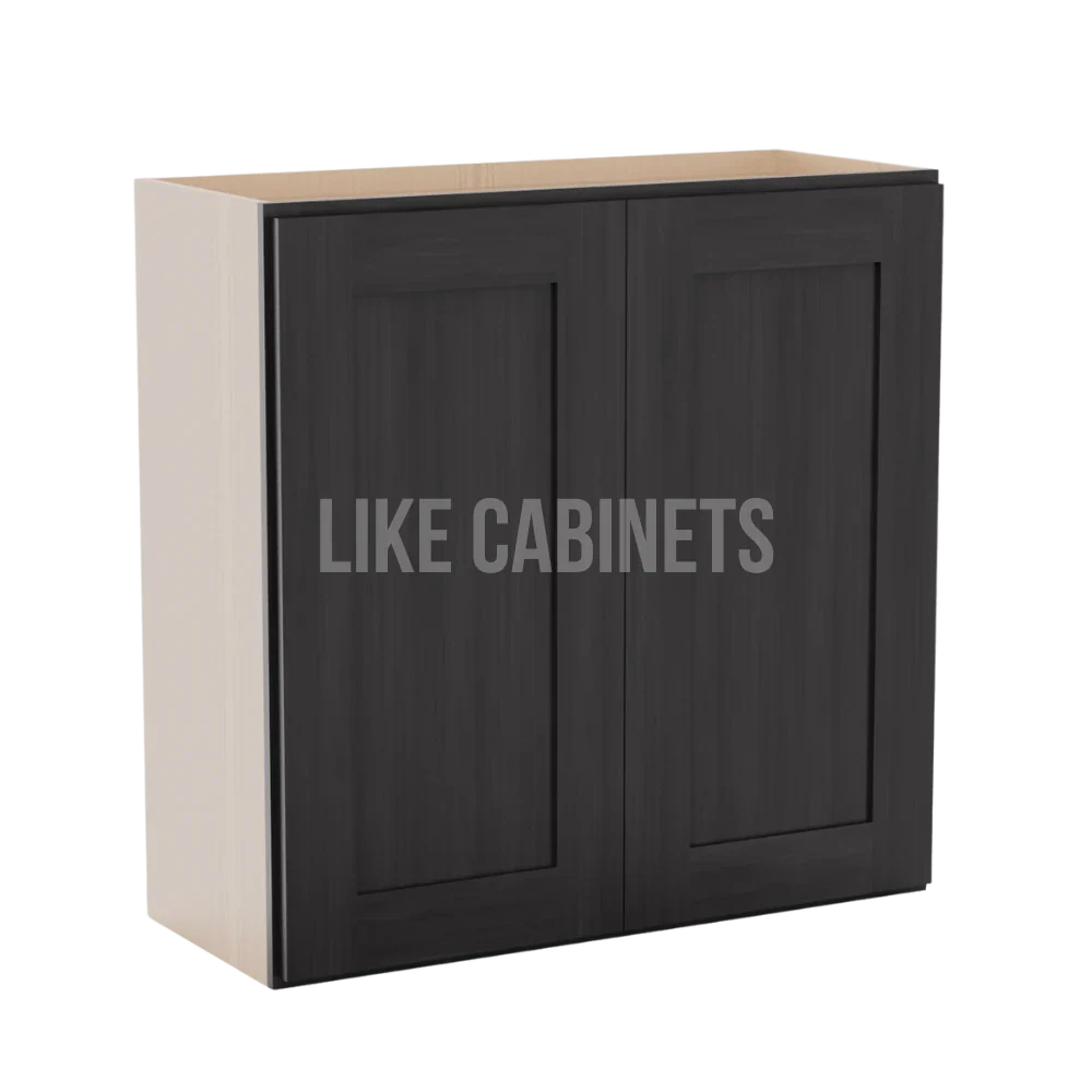 Smokey Ash 30''H Double Door Wall Cabinet