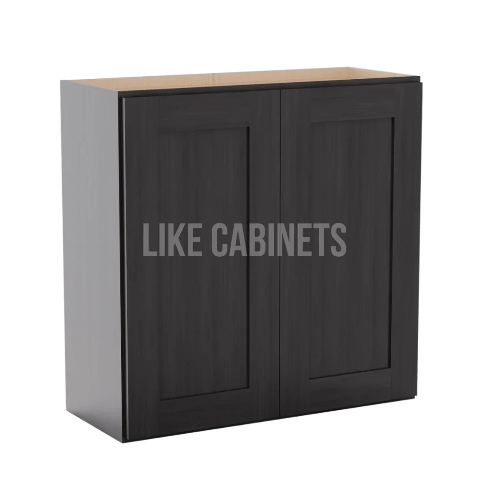 Smokey Ash 30''H Double Door Wall Cabinet