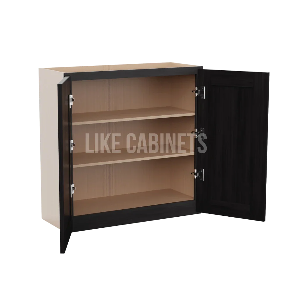 Smokey Ash 30''H Double Door Wall Cabinet