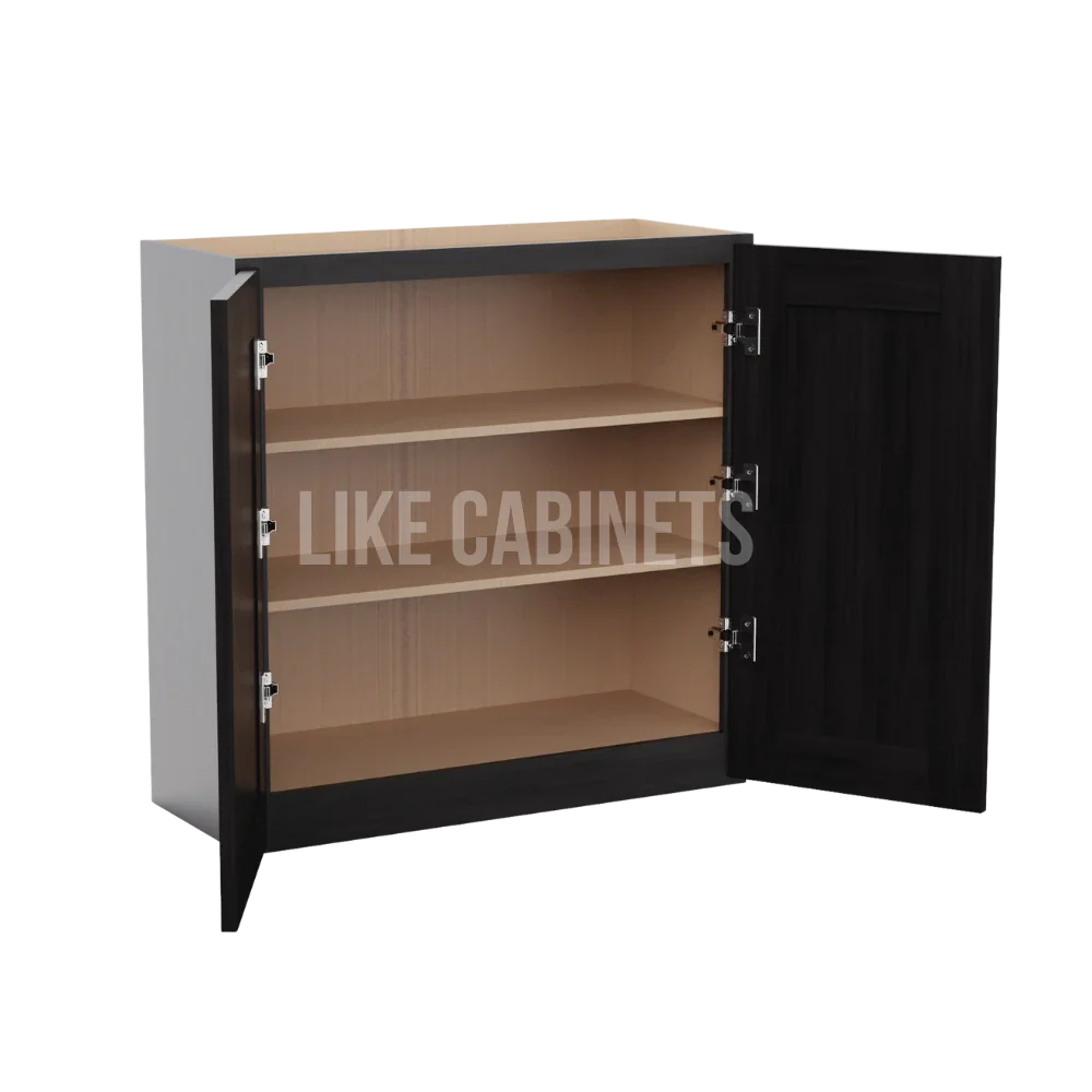 Smokey Ash 30''H Double Door Wall Cabinet