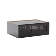 Smokey Ash 33'' W Refrigerator Wall Cabinet 24'' Deep