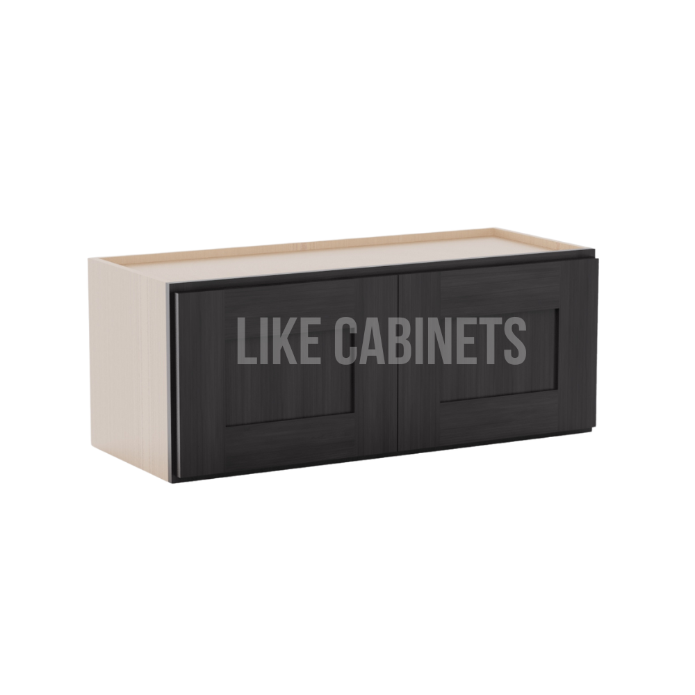 Smokey Ash 12'' H Double Door Wall Cabinet