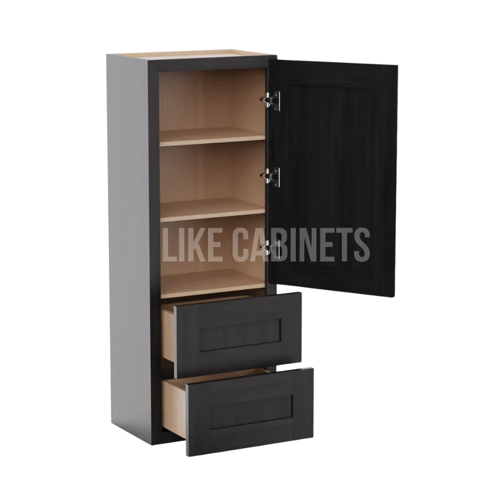 Smokey Ash 18''W Wall With Drawer Cabinet