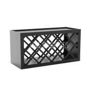 Smokey Ash Shaker Wall Wine Rack