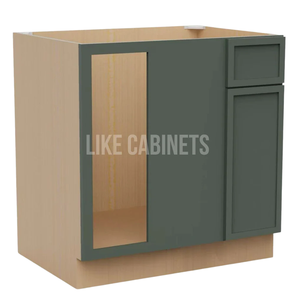 Slim Aston Green Blind Corner Base Cabinet (L/R interchangeable)
