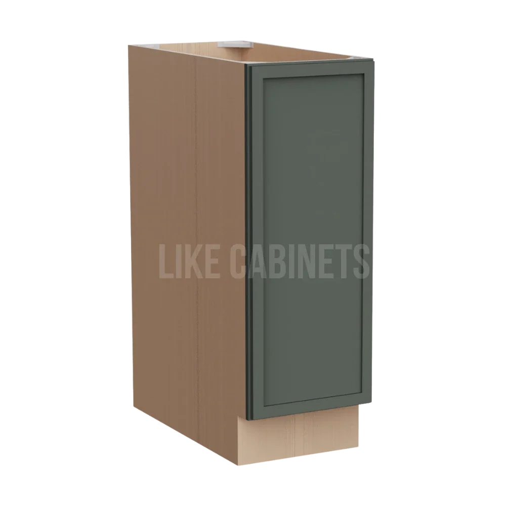 Slim Aston Green Base Cabinet Base Cabinet Full Height Door