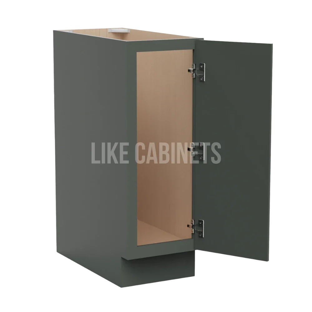 Slim Aston Green Base Cabinet Base Cabinet Full Height Door