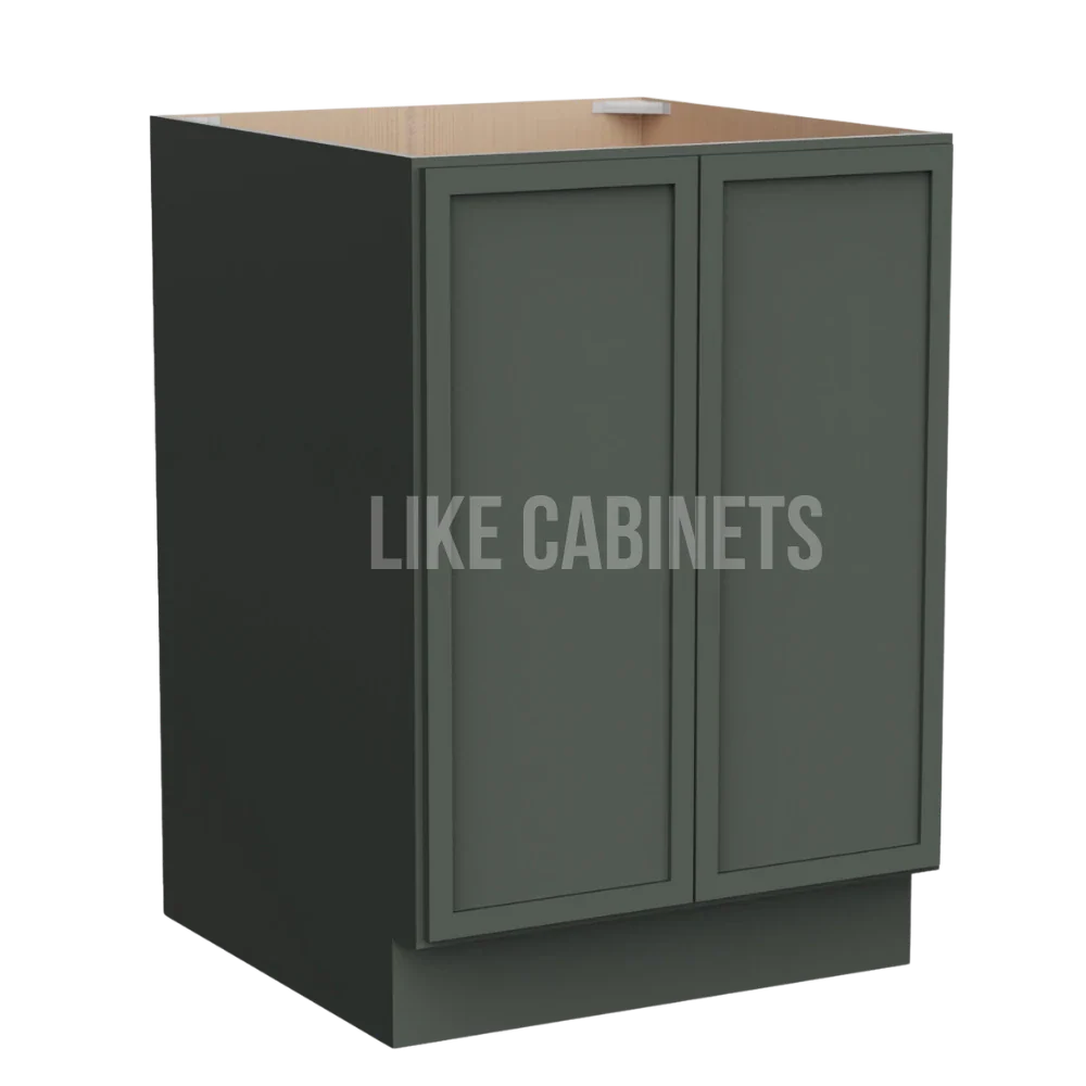 Slim Aston Green Base Cabinet Base Cabinet Full Height Door
