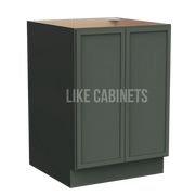 Slim Aston Green Base Cabinet Base Cabinet Full Height Door