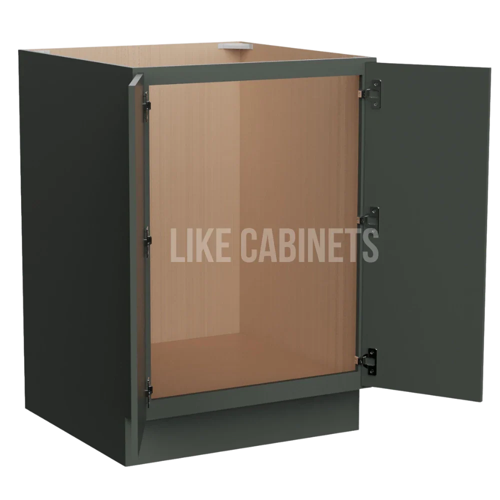 Slim Aston Green Base Cabinet Base Cabinet Full Height Door