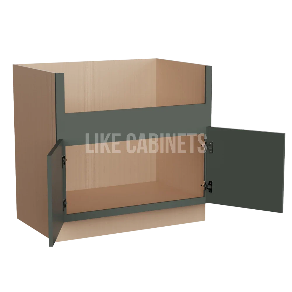 Slim Aston Green Farmhouse Sink Base