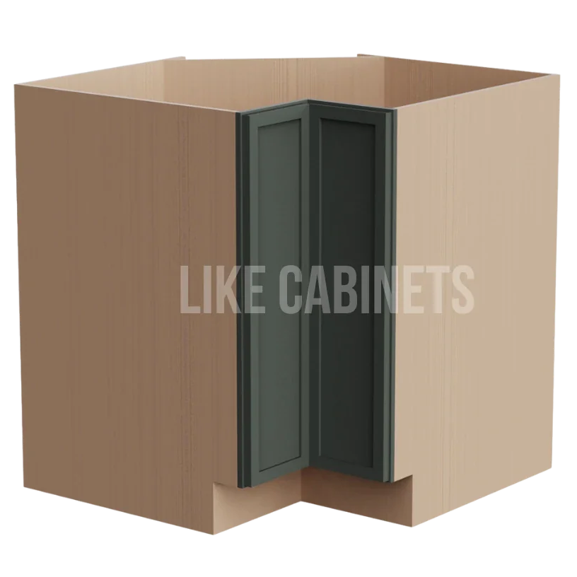 Slim Aston Green Lazy Susan Base Cabinet