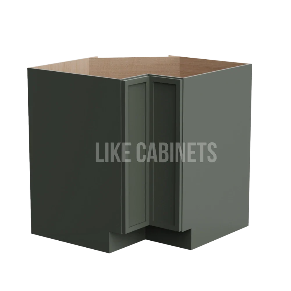 Slim Aston Green Lazy Susan Base Cabinet