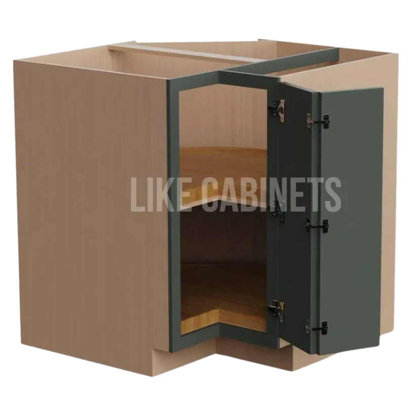 Slim Aston Green Lazy Susan Base Cabinet