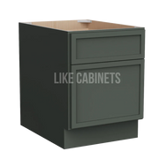 Slim Aston Green MINI Base Cabinet