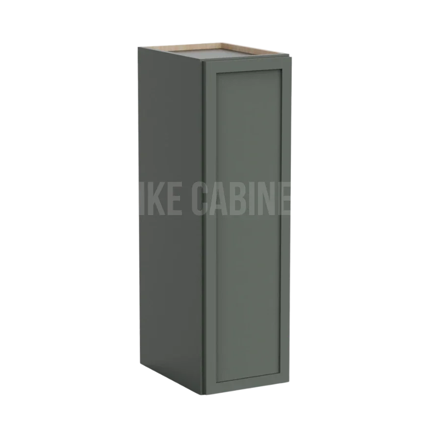 Slim Aston Green 30" H 9"W Single Door Wall Cabinet