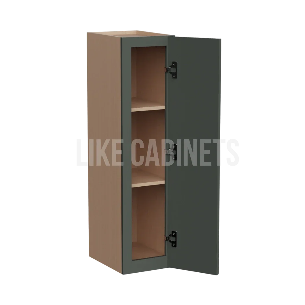 Slim Aston Green 36'' H 9"W Single Door Wall Cabinet