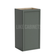 Slim Aston Green 36'' H 15'' W Single Door Wall Cabinet