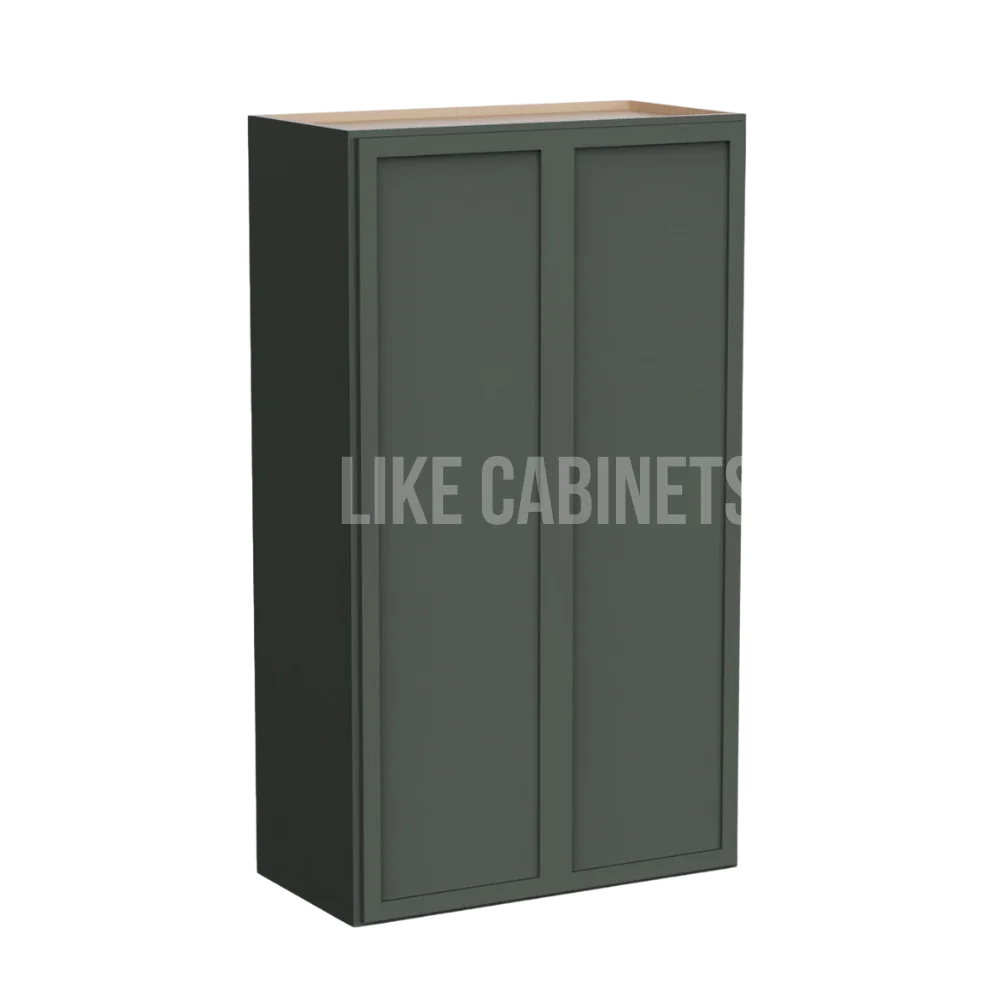 Slim Aston Green 24″ Diagonal Corner Wall Cabinet