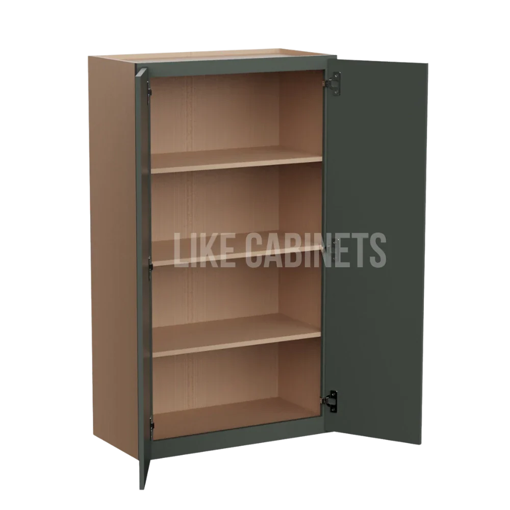 Slim Aston Green 24″ Diagonal Corner Wall Cabinet