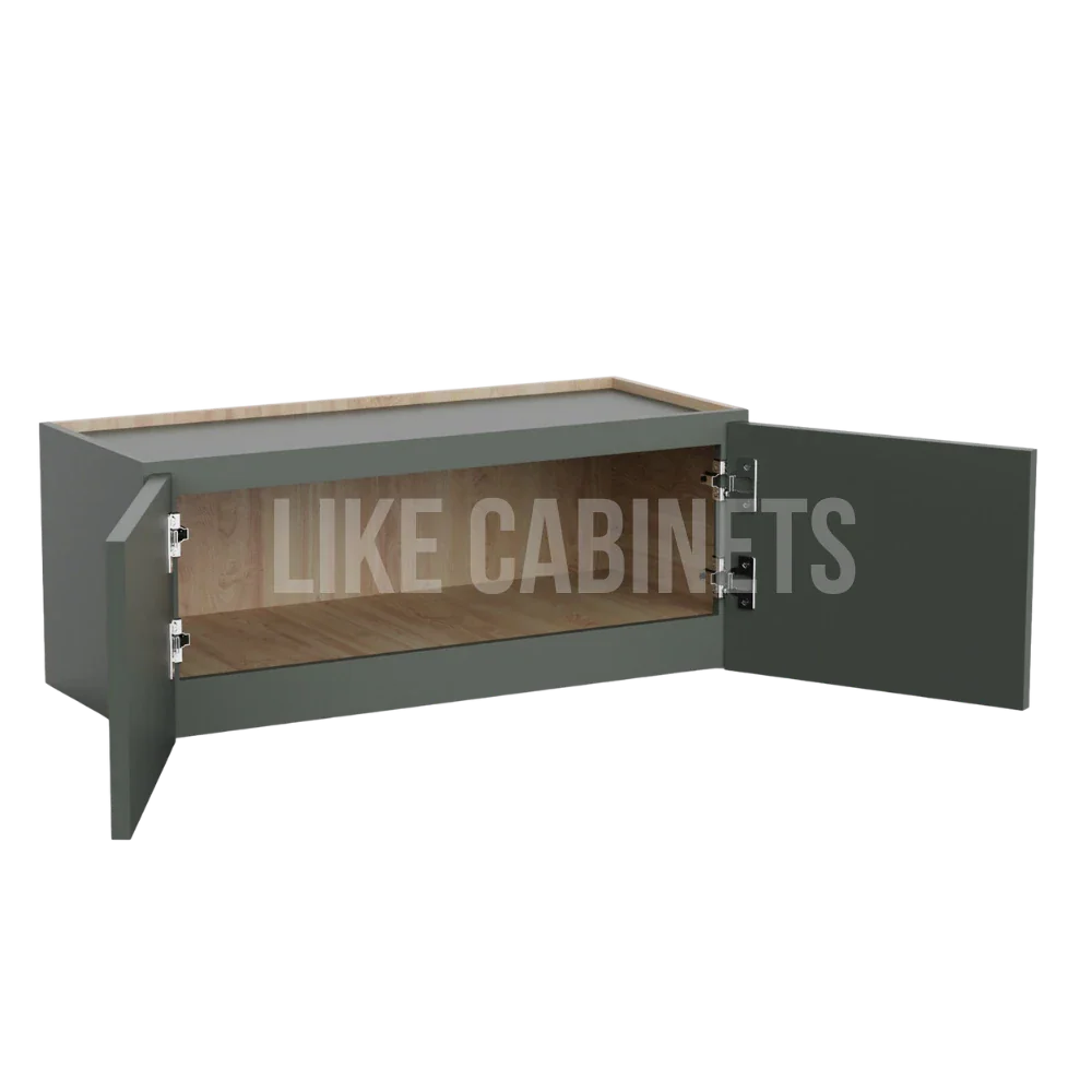 Slim Aston Green 12'' H Double Door Wall Cabinet