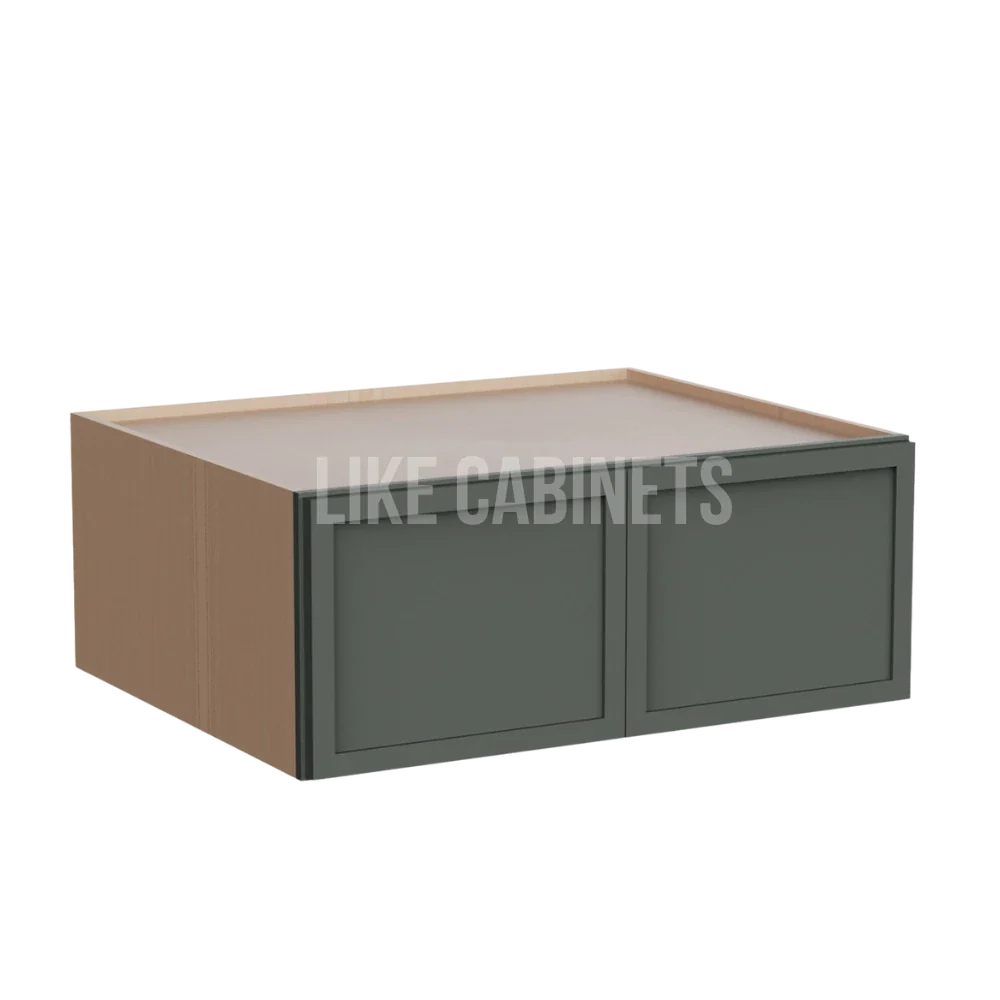 Slim Aston Green 30'' W Refrigerator Wall Cabinet 24'' Deep