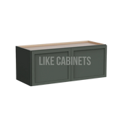 Slim Aston Green 15'' H Double Door Wall Cabinet