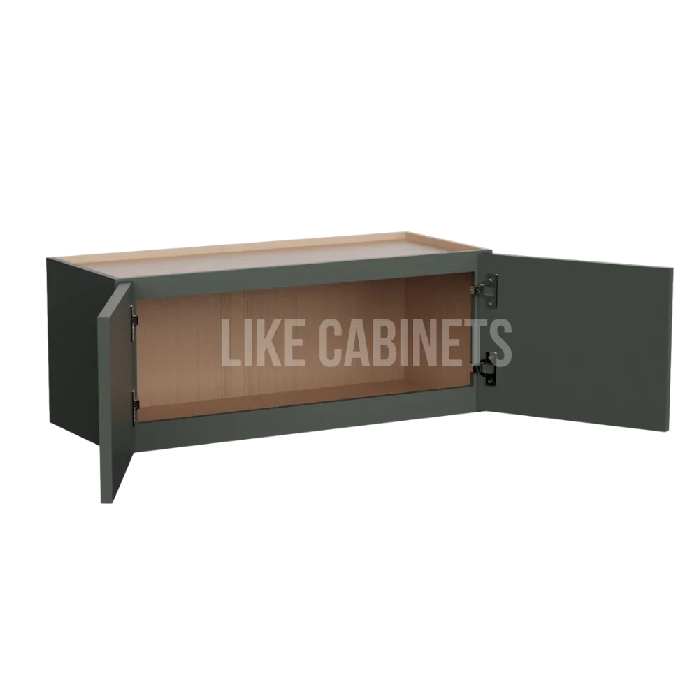 Slim Aston Green 15'' H Double Door Wall Cabinet