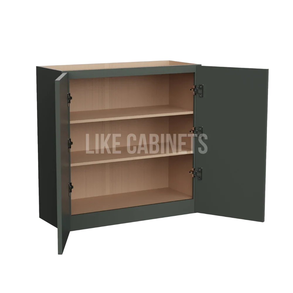 Slim Aston Green 30''H Double Door Wall Cabinet