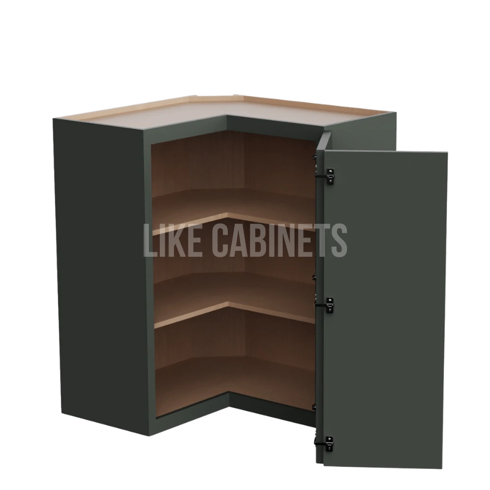 Slim Aston Green Shaker Easy Reach Wall Cabinet