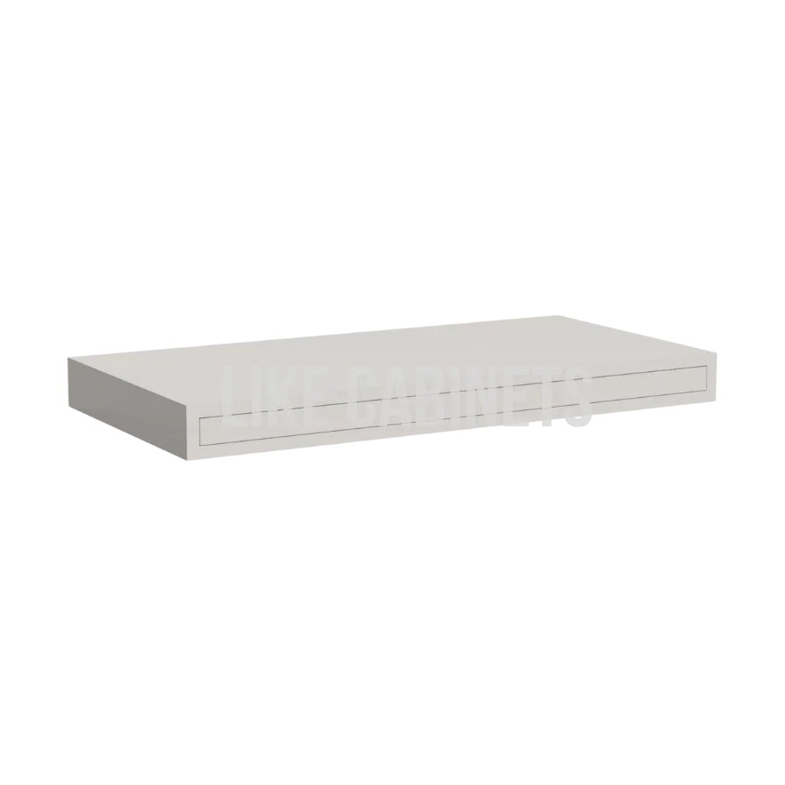 Dove White Slim Shaker Floating Shelf
