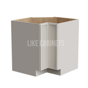 Slim Dove White Lazy Susan Base Cabinet