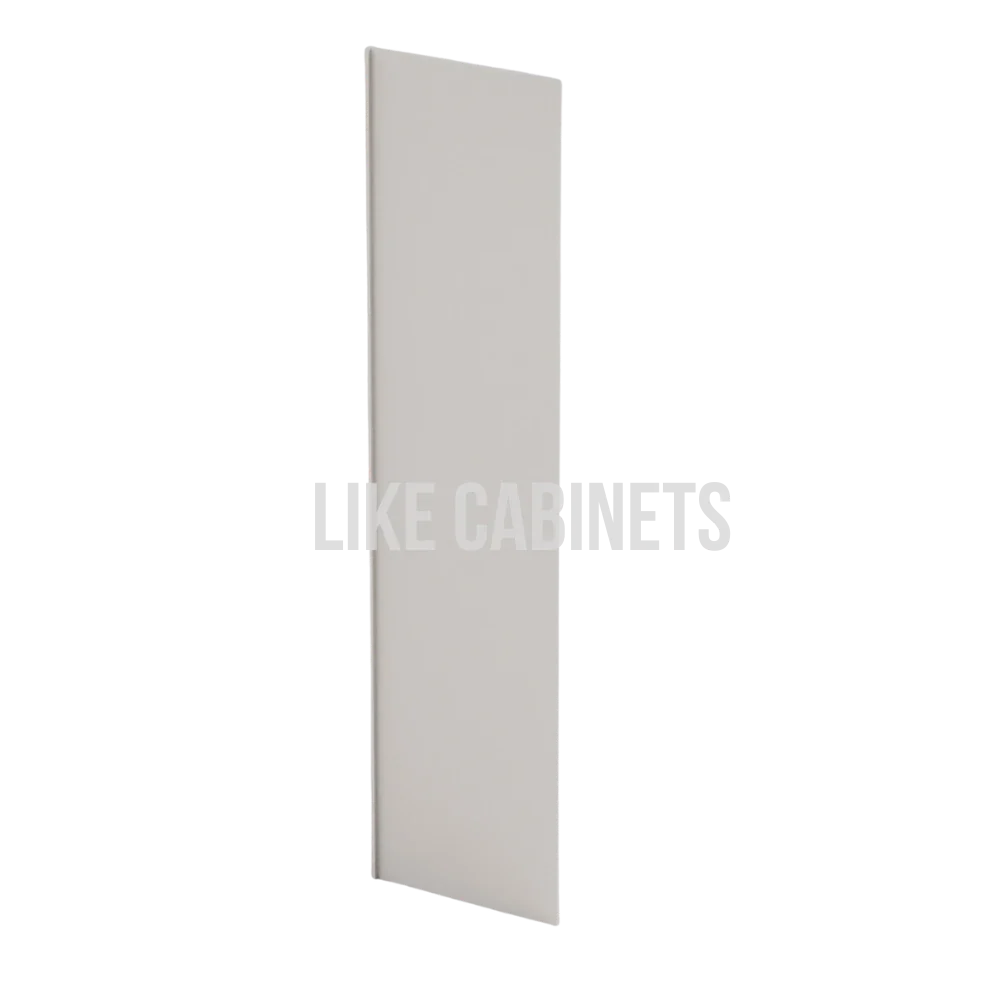 Dove White Slim Shaker Refrigerator End Panel Veneer