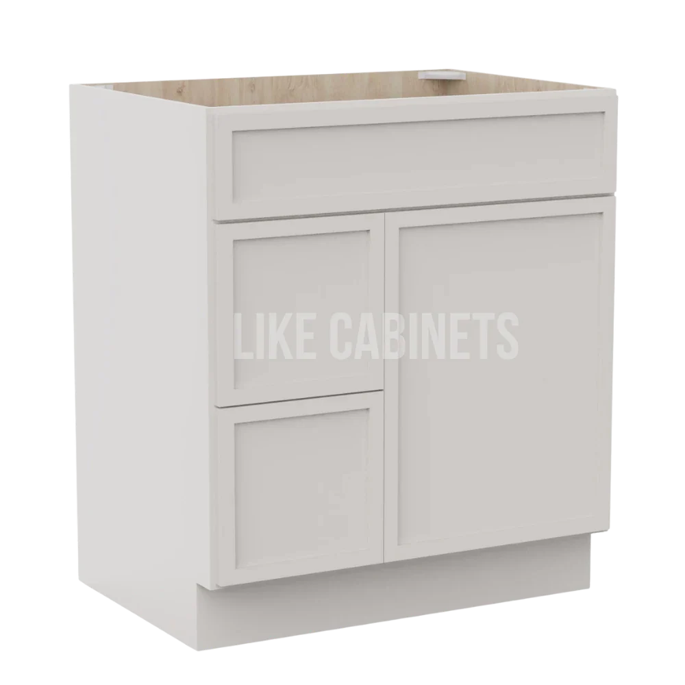 Slim Dove White 30'' W Vanity Combo with Drawers