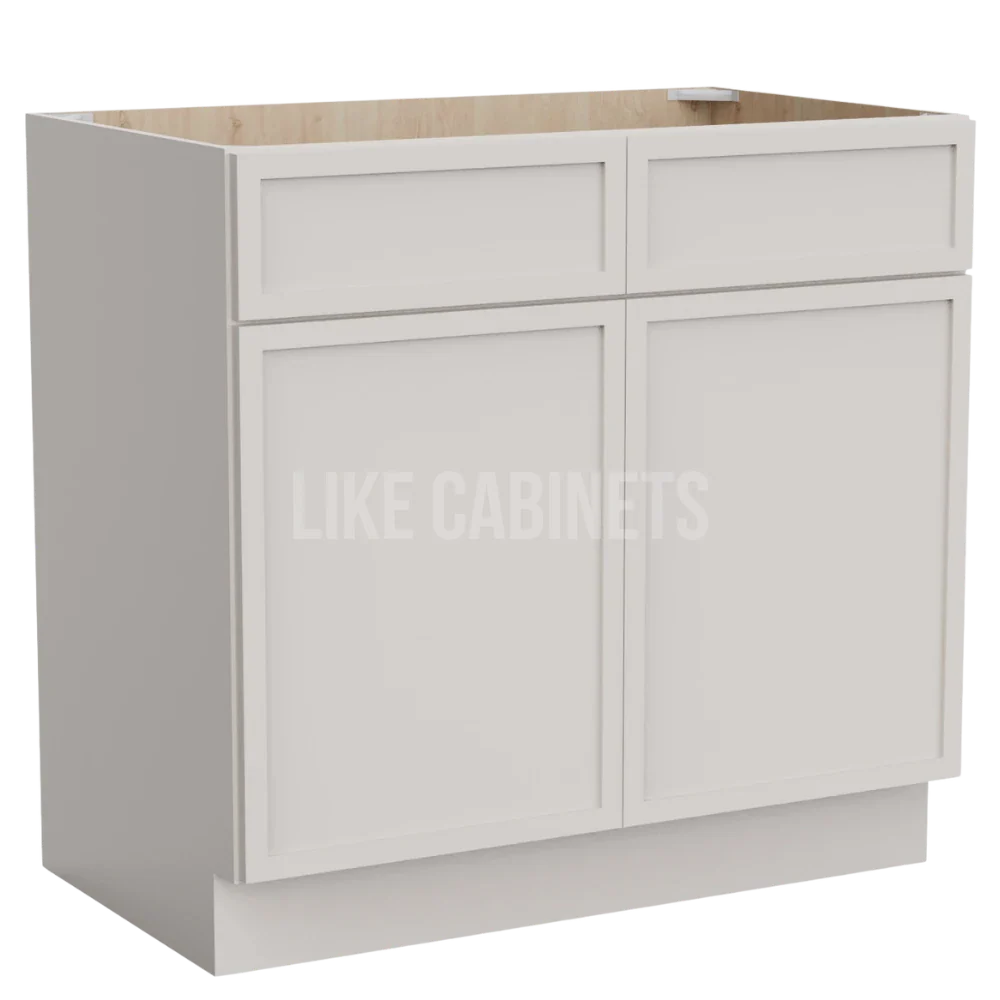 Slim Dove White Vanity Sink Base Cabinet