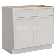 Slim Dove White Vanity Sink Base Cabinet