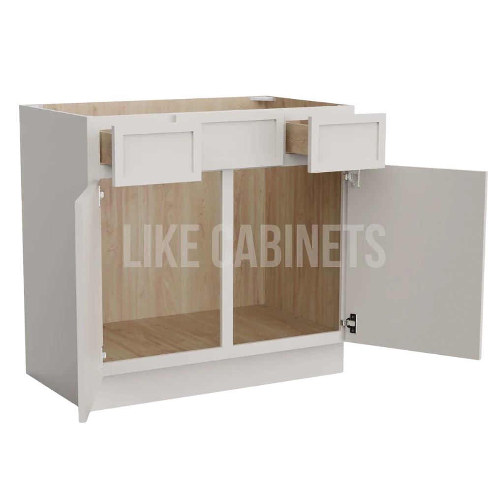 Slim Dove White Vanity Combo Cabinet