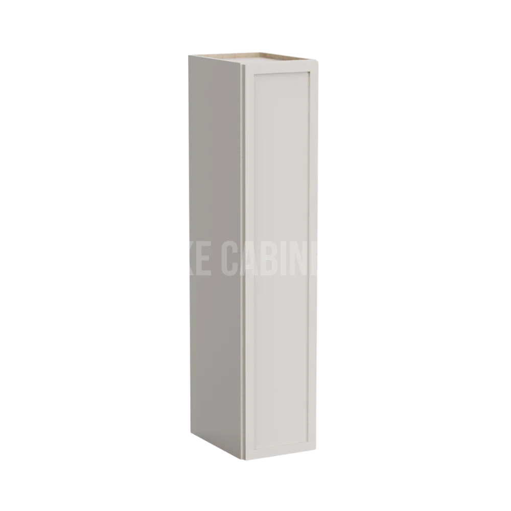 Dove White Slim Shaker 42''H Single Door Wall Cabinet