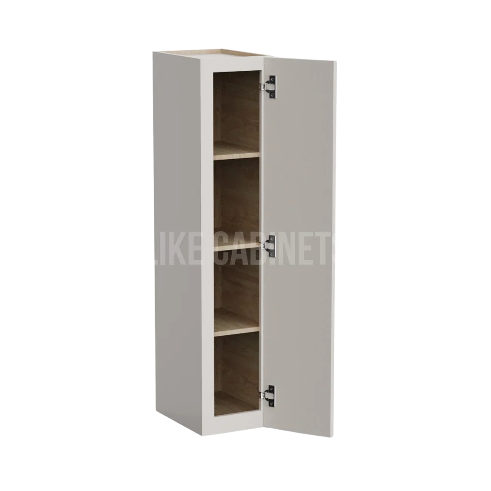 Dove White Slim Shaker 42''H Single Door Wall Cabinet