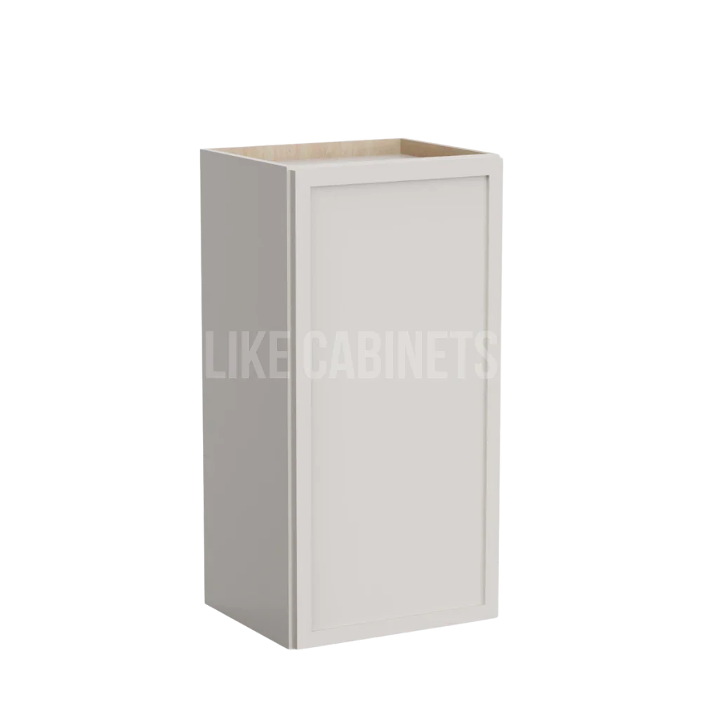 Dove White Slim Shaker 36''H 15'' W Single Door Wall Cabinet