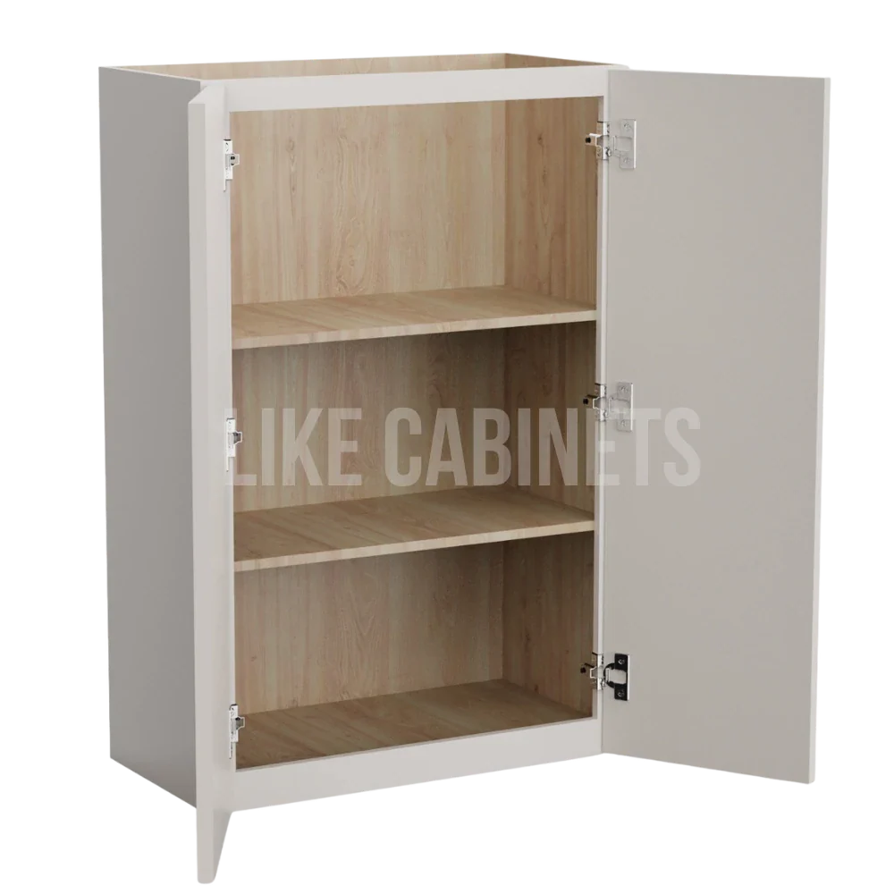 Slim Dove White Double Door Wall Cabinets 36''H, 12''D