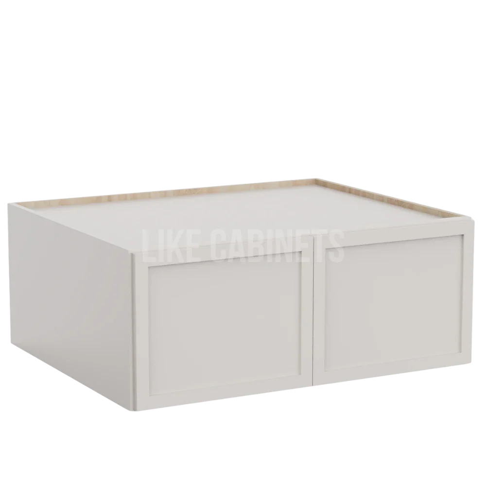 Slim Dove White 30'' W Refrigerator Wall Cabinet 24'' Deep  12‘’ Height