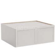 Slim Dove White Refrigerator Wall Cabinet 30''W 24''D 12''H