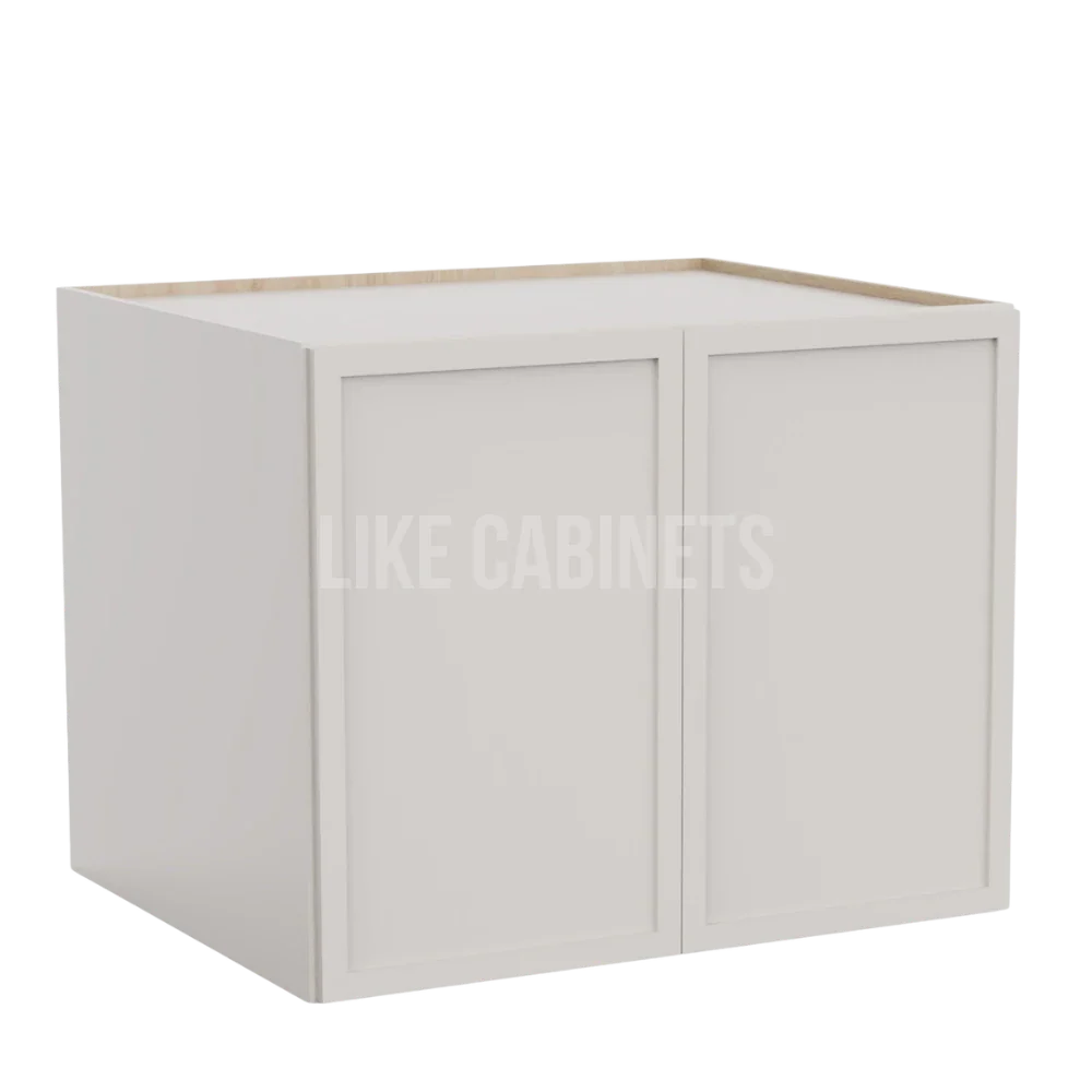 Slim Dove White 24'' H Refrigerator Wall Cabinet 24'' Deep