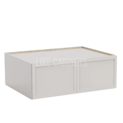 Slim Dove White 33'' W Refrigerator Wall Cabinet 24'' Deep