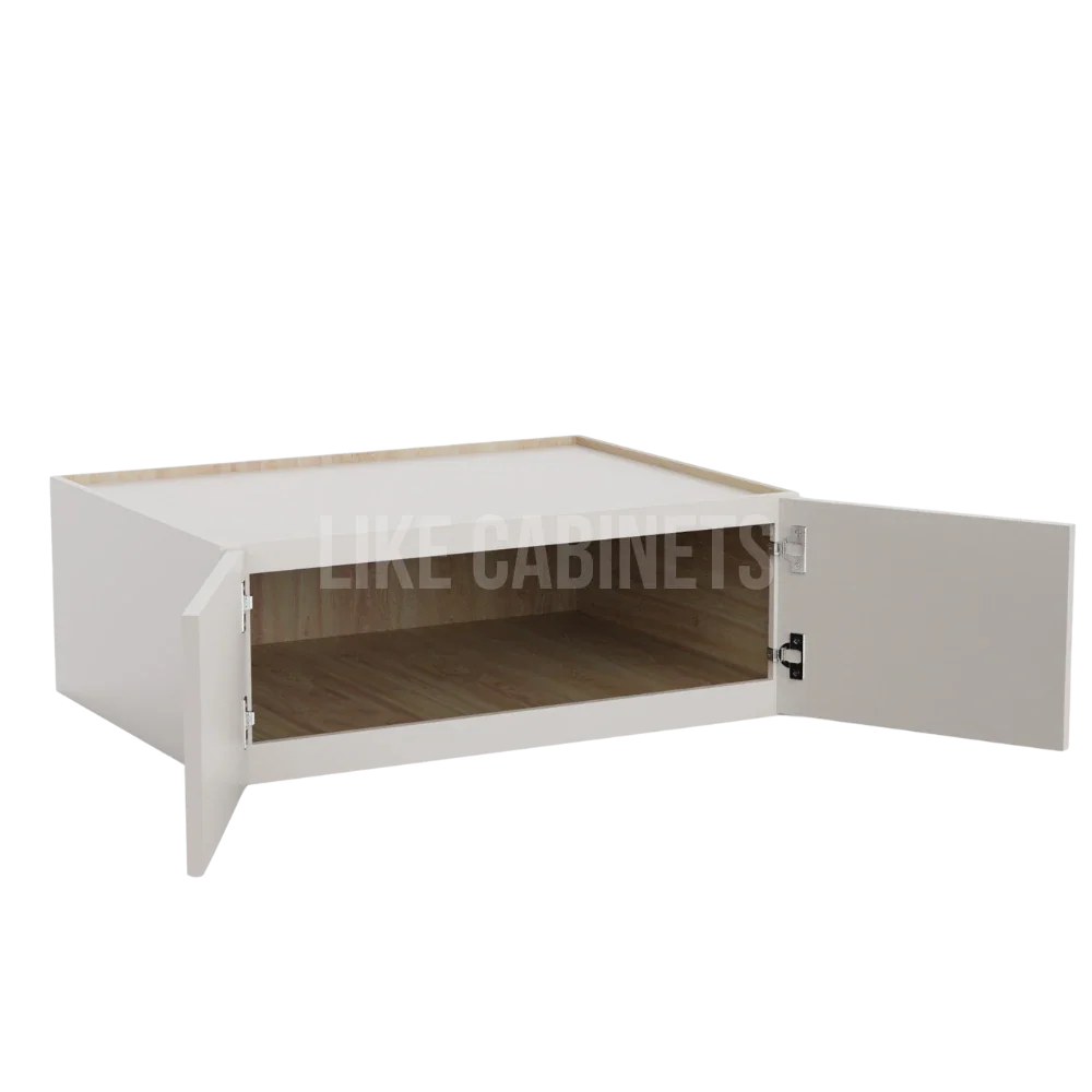 Slim Dove White 36'' W Refrigerator Wall Cabinet 24'' Deep